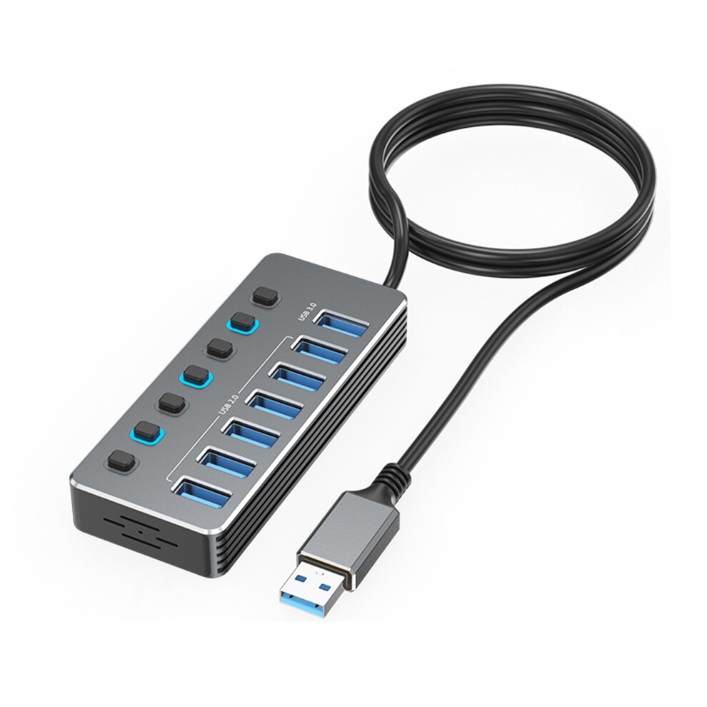 Fast Speed Usb Hubs 7Port Aluminum-30Cm Straight Head 7751001314445