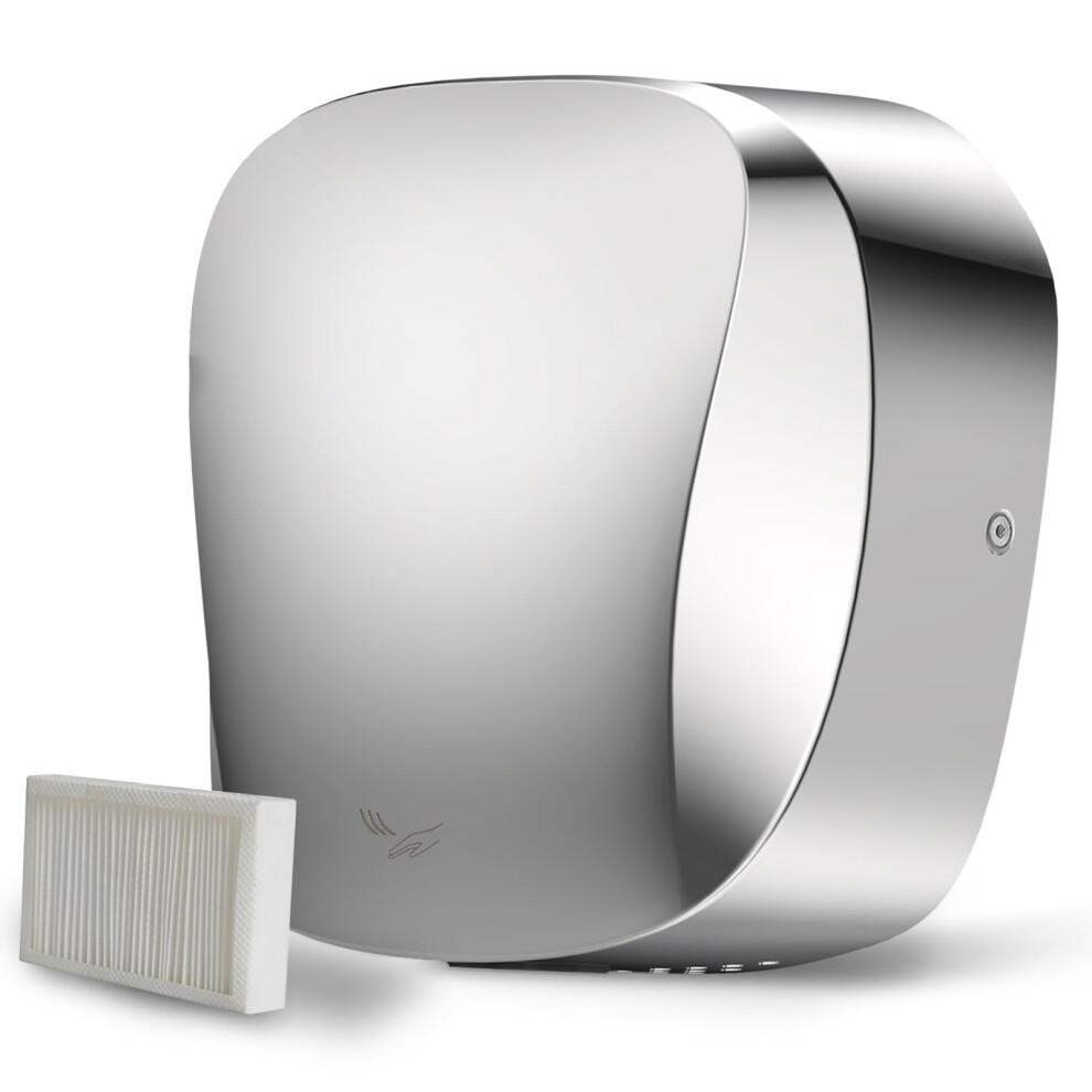 Commercial Automatic Hand Dryer With Hepa Filter, Speed Energy Saving, Brushed Stainless Steel 9092120116151