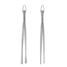 2-teilige Kochzange aus verdicktem,-Silbernes 2-teiliges Set m