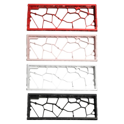 Coque de clavier en aluminium ajourée pour plus de-Rouge 1