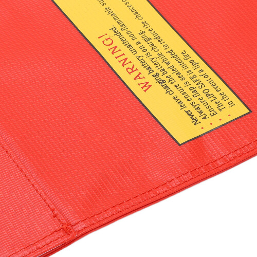 18x23cm Flame Retardant Lipo Battery Explosion Proof Bag, Red 1
