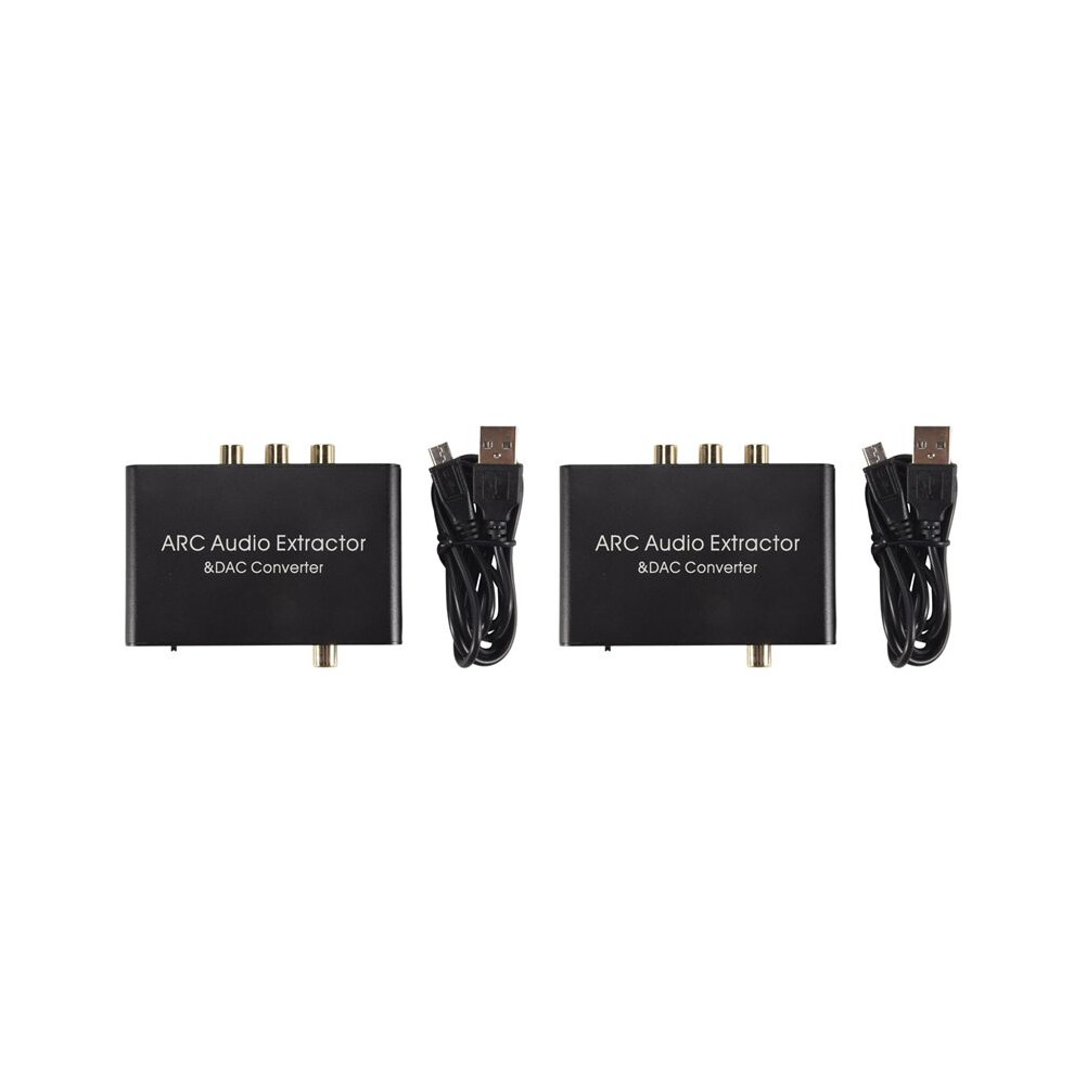 2X Audio Extractor 192Khz Dac Converter Arc Audio Extractor Support Digital -Compatible Audio To Analog Stereo Audio 4712844110260