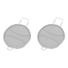 2X Splatter Screen for  Foodi IG651 IG600 IG601 Stainless Steel Mesh Guard Oil  Cover for Frying Pan