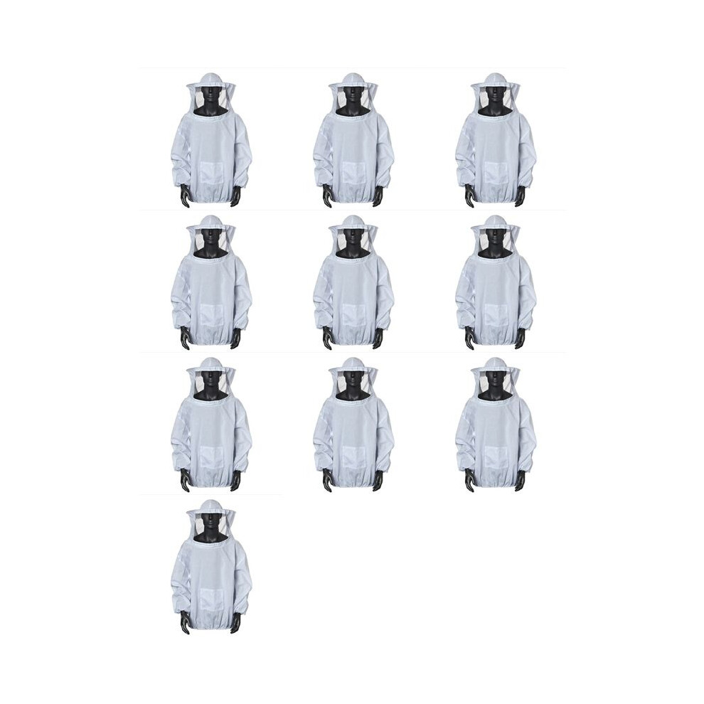 10X Protective Beekeeping Jacket Overalls, Beekeeping Cap Sleeves Beekeeper Suit, Beekeeping Bee Jacket 6032698512712