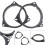 2PCS 6.5 Inch Car Horn Gasket Solid Speaker Washer Adapter Bracket Suitable for    Qashqai 1