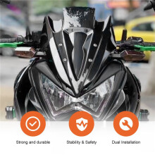 Windshield for Z250 Z300 Z 250 300 2013 2014 2013-2015 Double Bubble Windscreen Wind Deflectors Motorcycle Accessories