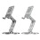 Support pliable en aluminium, 3 axes réglables, base-Argent 3