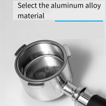 Edelstahl, 51 Mm, Bodenlos, Hohl, Einfacher Stil, Langer Kaffeegriff für Kaffeemaschine, Abnehmbares Design, C