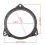 2PCS 6.5 Inch Car Horn Gasket Solid Speaker Washer Adapter Bracket Suitable for    Qashqai 9
