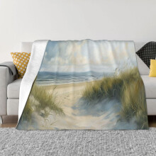 Large Coastal Wall Art 50x40 with Calming Beach Scene Canvas for Living Room Ocean View Decor