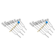 8pcs Tuning Forks 32/48/64/128 Hz with Hammer for Nervous System Testing Sound Healing Therapy Health Care