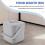 Plastic Kitchen Food Waste Trash Can Compost with Drainer Rubbish Container Organizer Accessories Tools-Light Grey 4