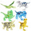 6 PCS Crystal Dinosaurs Building Blocks Toys 1