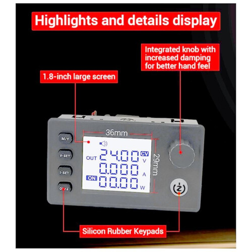 Upgraded  Buck-Boost Converter, CNC Adjustable Voltage Stabilized Power Supply, DIY Constant Voltage Charging Module