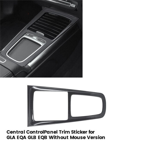Car Interior Central Control Gear Shift Panel Trim Sticker for - GLA EQA GLB EQB Without Mouse Version 1