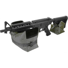 (Green) Outdoor Shooting Rest Bags Target Sports Shooting Bench Rest Front & Rear Support Sand Bag Stand Holders For Rifles Unfilled