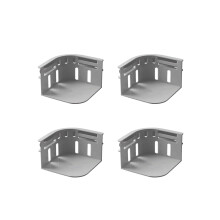 Bed Sheet Holders for Mattress with Adjustable Straps, Secure Locking Clips, Fits All Sizes, Gray 4 Pack