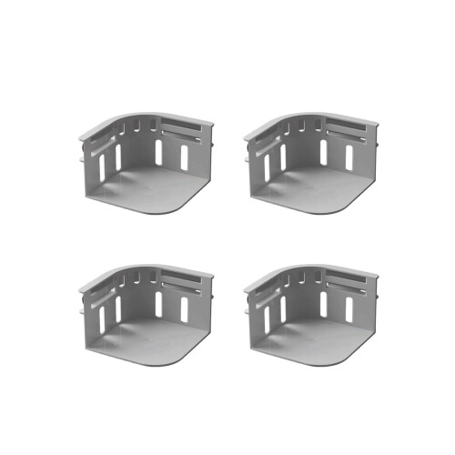 Bed Sheet Holders for Mattress with Adjustable Straps, Secure Locking Clips, Fits All Sizes, Gray 4 Pack