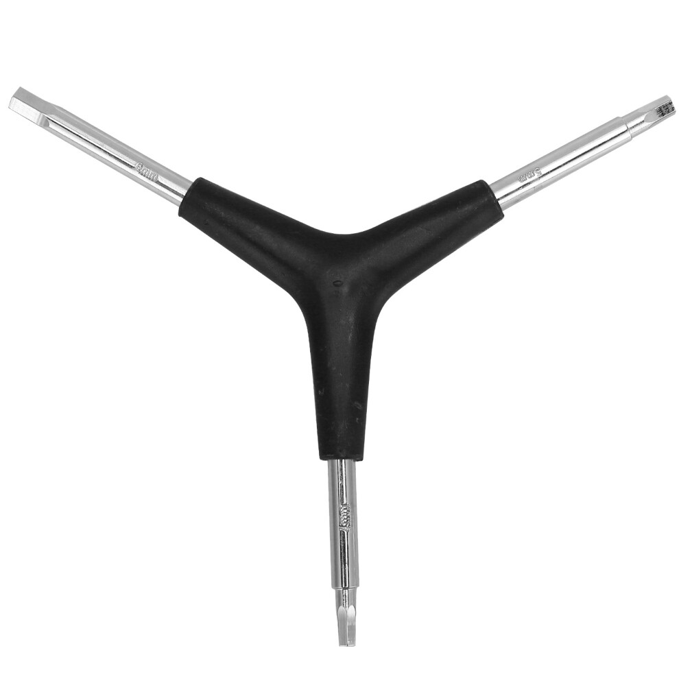 Y Shape Stainless Steel Hex Wrench 3-Way Spanner For Bicycle Repair 8091376824576