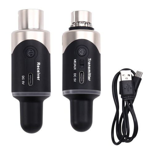 2X New U801 UHF Wireless XLR Transmitter and Receiver Microphone Converter Wireless Microphone for Live Interview/Studio 1