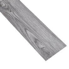 36pcs Wood Grain Self-Adhesive PVC Wood Plank Flooring, Fossil Grey