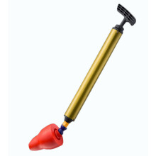 Air Pressure Toilet Plunger with 6 Accessories, Red Air Powered Drain Cleaner for Toilets and Sinks