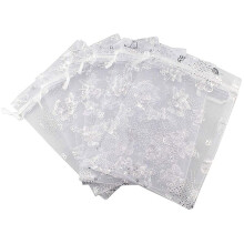 300Pcs 9X12cm Butterfly Organza Jewelry Gift Pouch Candy Pouch Drawstring Wedding Favor Bags White