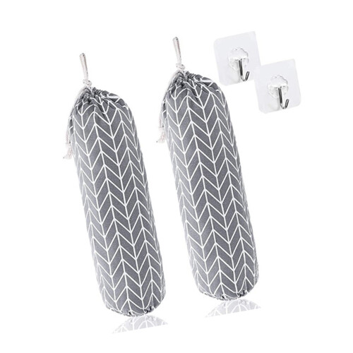 Practical Wall Mounted Trash Bag Holder In-gray corn pattern