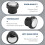 Car Rearview Mirror Adjustment  Control Knob for  Phaeton 2006-2013 Left-Hand Drive 6