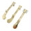 3pcs Metal Upright Piano Pedal Set Replacement Foot Pedals Durable Construction Restore Function 1
