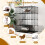 Cat cage 4-story large cat enclosure with hammock 3 ladders 4 doors & skylight 4