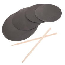 Drum Practice Pad Kit with Sticks, Lightweight Quiet Pad for Jazz Drumming and Beginners