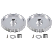 2X Metal 61T Spur Gear 51004 for TT01 TT01D TT01 TT01E 1/10 RC Car Upgrade Parts Accessories