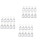 30X Clear Acrylic Plastic Blank Keyrings Insert Passport Photo Keychain Keyfob 1