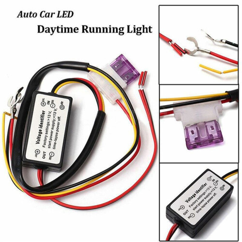 2X Auto LED Dagrijverlichting Controller Relais Harnas Dimmer Aan/Uit 12-18V Mistlamp Controller DRL Controller 1