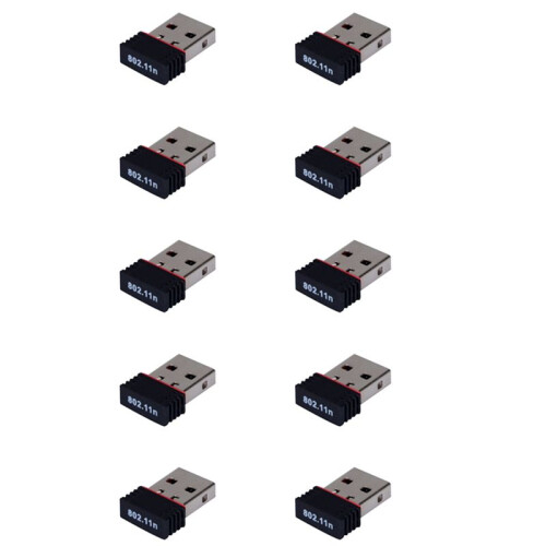 10X New Realtek USB Wireless 802.11B/G/N Lan Card Wifi Network Adapter RTL8188