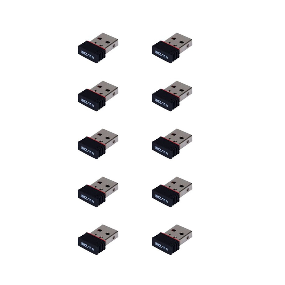 10X New Realtek Usb Wireless 802.11B/G/N Lan Card Wifi Network Adapter Rtl8188 4711639730652