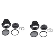 2X CPL UV Filter Kit 58mm for 700D 100D 600D 1200D Lens Hood Cap