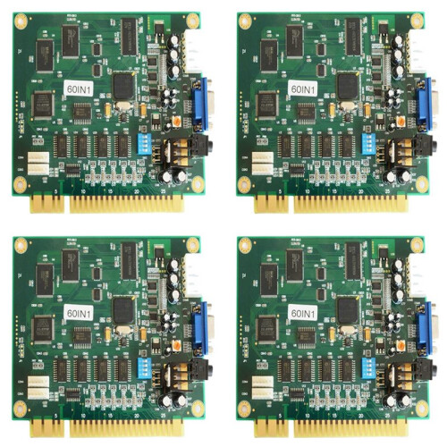 4X 60 in 1 Jamma Arcade Classics Game Board for Cocktail Arcade Machine  Right Arcade Machine Donkey  Pacman