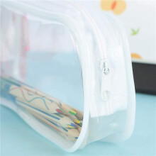 24 St Genomskinligt Pennfodral Stor Kapacitet Transparent Penna PennpåSe PVC Penna BlixtlåSpåSar