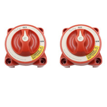 2X 5511E Dual Circuit Battery Rotary Isolators Disconnect 12V-32V 350 Amp E-Series