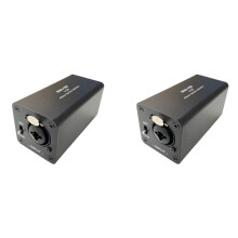 2X Riduzione del Rumore Isolatore Audio, Elimina il Rumore Corrente, Scatola di Messa A Terra di, Isolatore Audio Mixer XLR 6,5, MAI-130 Mono