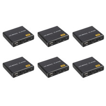 6X 4K HDD Media Player 1080P Horizontal and Vertical Digital Video Player with USB Drive/ Cards US Plug