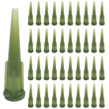 300 Stuks Groene Plastic Conische Pinhead Lijm Vloeistofdispensernaalden 14G