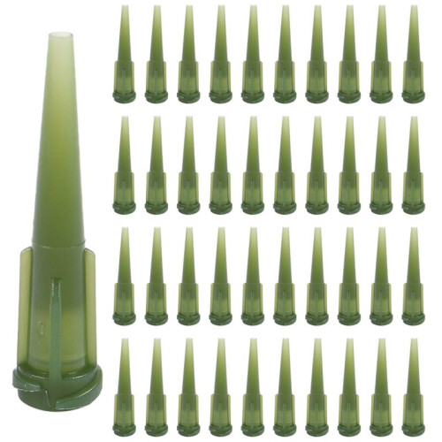 300 Pezzi Plastica Verde Conica Pinhead Glue Liquid Dispenser Needles 14G