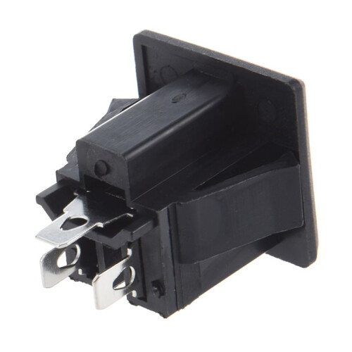 6X AC 125V 15A Panel Mount US Outlet Power Socket Black 2