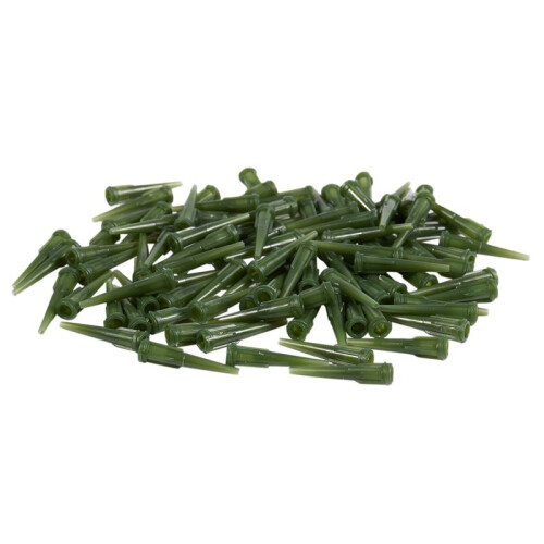 300 Pezzi Plastica Verde Conica Pinhead Glue Liquid Dispenser Needles 14G 1