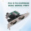 10X PCI-E PCI Express Dual Serial DB9 RS232 2  Controller Adapter Card Green 7