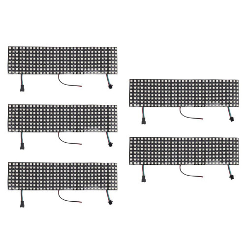 5X LED Matrix Panel, WS2812B RGB 832 Pixels Digital Flexible Dot Matrix Individually Addressable LED Display Screen