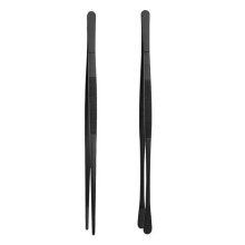 2-teiliges, robustes Kochzangen-Set aus-Schwarzes 2-teiliges Set